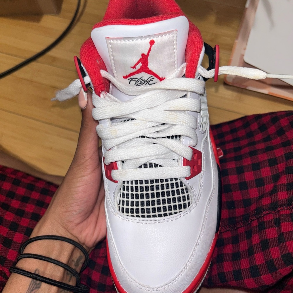 Fire Red Jordan 4 Gs